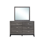 Glasgow Gray Wooden Dresser (Mirror Not Included) – Modern Bedroom Storage Furniture