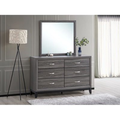 Glasgow Gray Wooden Dresser (Mirror Not Included) – Modern Bedroom Storage Furniture