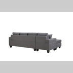 Modern Fabric Sectional Sofa with Chaise – Comfortable Living Room Seating