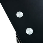 Modern Glass Lift-Top Coffee Table – 2-Layer Black Tempered Glass, Simple Contemporary Design