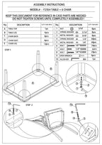 7-Piece Dining Set with Table & 6 Chairs – Espresso Finish, Cushioned Seats & X-Back Design