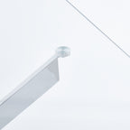 Modern Golden Dining Table with Cross Metal Legs & Glass Top – Space-Saving Square Kitchen Table (120x120x75cm)