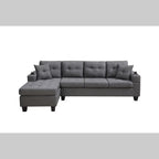 Modern Fabric Sectional Sofa with Chaise – Comfortable Living Room Seating