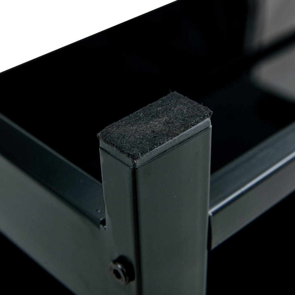 Modern Glass Lift-Top Coffee Table – 2-Layer Black Tempered Glass, Simple Contemporary Design