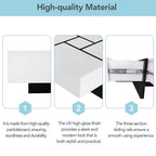 Modern Coffee Table with 4 Hidden Storage Compartments – Unique Design Living Room Furniture