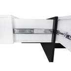 Modern Coffee Table with 4 Hidden Storage Compartments – Unique Design Living Room Furniture